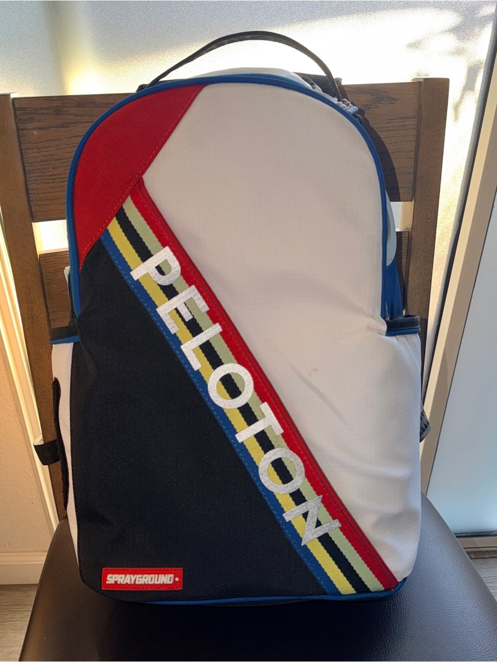 Sprayground Peloton White, Black & Red Men's Backpack